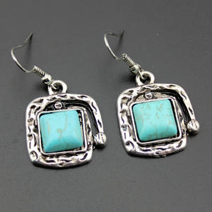 En gros, Bijoux fantaisie tendance chrétiens, style indien, en alliage plaqué argent, avec pierres coquillages serties en sangle - Product Image 3