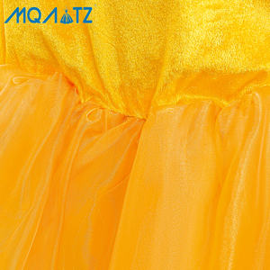 Vestito <span class=keywords><strong>da</strong></span> Principessa Giallo per <span class=keywords><strong>Bambine</strong></span>, Costume Floreale per Feste di Compleanno, Ispirato a <span class=keywords><strong>Film</strong></span> e Serie TV - Product Image 5