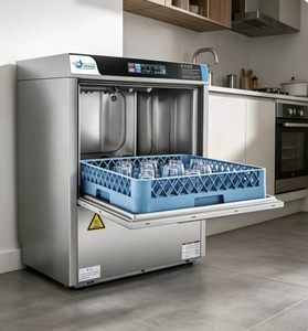 Lavavajillas bajo encimera con enjuague a alta temperatura (95°C) que elimina el 99.9% de las bacterias para una limpieza higiénica. Juego de 10 Recipientes de Acero Inoxidable de Alta Temperatura - Product Image 1