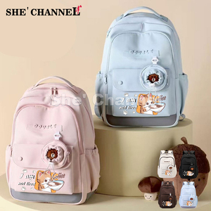 Mèo Ba lô giản dị cho phụ nữ Trọng lượng nhẹ dễ thương Daypack không thấm nước bookbag cho cô gái trường Túi - Product Image 2