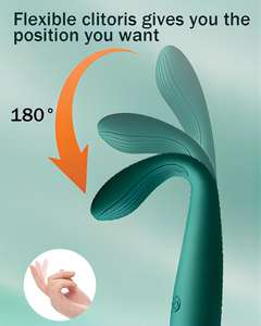 LOVE Best-Selling Female Finger-Point Tide Pen Vibrador 12 Frecuencia Calentamiento Alcanza rápidamente el orgasmo del punto G Dorado - Product Image 4