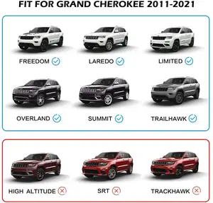 Kingcher Zwart Aluminium Cross Bars Imperiaal Voor Jeep Grand Cherokee 2011-2021
