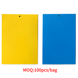 100 pièces/paquet - Piège à insectes jaune de petite taille 10x20cm, colle non toxique pour <span class=keywords><strong>plantes</strong></span> d'intérieur, jardin domestique, lutte antiparasitaire - Product Image 1