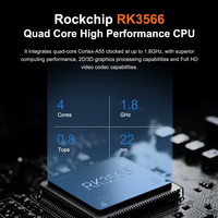 Ordinateur monocarte de développement Rockchip RK3566 avec support de boîtier Linux Android Open Source processeur d'ordinateur industriel
