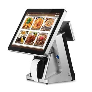 15 Inch POS Terminal Windows Retail POS System All In 1 Sale Black