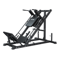Machine de musculation 2-en-1 Snode Plate Loaded Leg Press Hack Squat avec bras en acier allié pour l'entraînement de la force des jambes, des fessiers, des cuisses et du torse