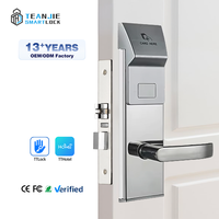 Tarjeta de llave RFID inteligente de acero inoxidable superventas, Sistema de Cerradura Hotel inteligente para, tarjeta de mortaja ANSI, cerradura electrónica para puerta