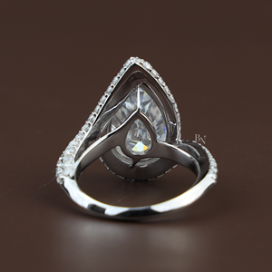 Bague de fiançailles en diamant de laboratoire de luxe de 7 carats pour femmes, bijoux de mariage haut de gamme, argent, or 10K/14K/18K, plaqué or, IGI/ - Product Image 2