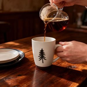 China Custom Made Retro Rough Latte Tea Cup Cute Tree Design <b>Ceramic</b> <b>Mug</b> Nordic Style Dishwasher Microwave Safe Business Gifts - Product Image 2