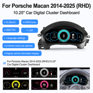หน้าจอแสดงผลดิจิตอล NaviHua ขนาด 10.25 นิ้ว สำหรับรถยนต์ Porsche Macan ปี 2014-2025 พวงมาลัยขวา ระบบ Linux จอแสดงผลห้องนักบินเสมือน - Product Image 3