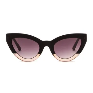 Fashionable New Cat Eye Double Colors Sun Glasses Famous UV400 Sunglasses