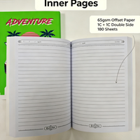 Carnet à couverture en papier imprimée personnalisée OEM, conception de couverture sur mesure, reliure cousue, pages intérieures lignées pour étudiants et usage de bureau