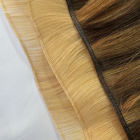Extensions de cheveux naturels Remy de qualité supérieure, double épaisseur, tissées à la main, invisibles, Genius Weft, 2026 Quality Hair