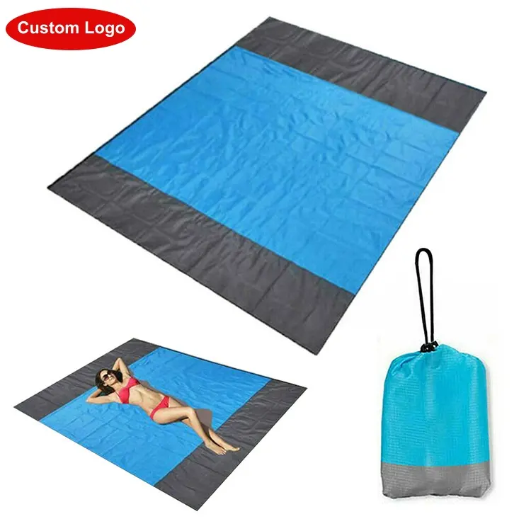 Nx Hot Sale Custom Logo Sand Free Waterproof Fold Up Beach Mat for Outdoor