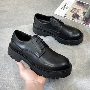Chaussures décontractées de style britannique pour hommes, bottes <span class=keywords><strong>Martin</strong></span>, polyvalentes et à la mode, adaptées aux affaires formelles - Product Image 4