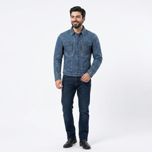 Veste en jean pour hommes de haute qualité tissu en duvet d'hiver direct d'usine meilleure vente au prix de gros - Product Image 1