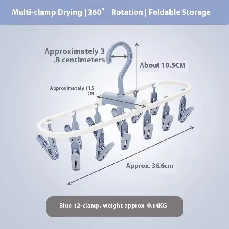 12 clip blue
