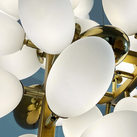 Nouveau Produit Magnifique Lustre en Verre Raisin Design Haut de Gamme, Suspension en Verre Exquise pour Salon, Appartement Personnalisé et Hall de Villa
