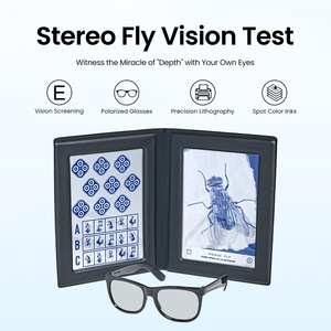 Test stéréographique Fly pour l'évaluation de la stéréopsis grossière et des cartes de perception de profondeur fine pour les examens ophtalmologiques - Product Image 2