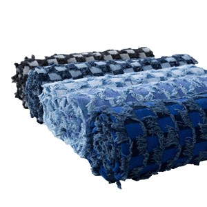 <span class=keywords><strong>Vente</strong></span> directe usine – Tissu denim délavé coupé, 100 % coton jacquard, tissu acide pour vêtements en jean - Product Image 3