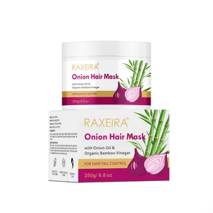 Großhandel Zwiebel Haarmaske Behandlungen Ernährung Bio Rote Zwiebel Samen Öl Kollagen Reparatur Keratin Haarmaske Private Label