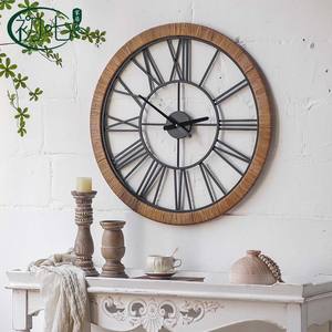 American Style Tree Wall Hanging Circular Metal Art Wood Frame Home Decor For Living Room Bedroom - Product Image 4