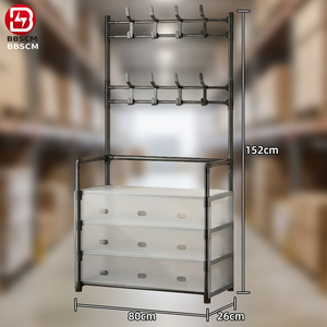 Étagère de rangement pour chaussures à 5 niveaux, organisateur de chaussures et bottes anti-poussière pour la maison, support de rangement durable - Product Image 2