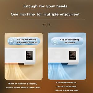 Lovfe Bán Buôn 1800W Xách Tay Treo Tường Ductless Điều Khiển Từ Xa Điện Tử Nóng Ptc Có Thể Điều Chỉnh Nhiệt Điện Nóng - Product Image 4