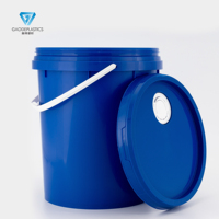 Seau en plastique de qualité alimentaire de 25 L avec bec verseur pour l'emballage de liquides