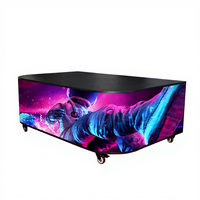 Écran LED portable à contraste élevé, écran LED pour cabine de DJ, prêt à être expédié, mur vidéo LED pour événements temporaires, bars et expositions