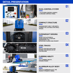 รถกระเช้าบูมยกแบบขับเคลื่อนด้วยตัวเอง ขนาด 12.65 เมตร จากโรงงานโดยตรง พร้อมแท่นยกแบบเสาแนวตั้ง - Product Image 6
