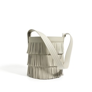 여성용 스웨이드 술 가죽 버킷 백 편안한 어깨 및 겨드랑이 클러치 백 - Product Image 3