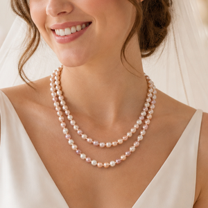 <span class=keywords><strong>Collier</strong></span> long noué en <span class=keywords><strong>perles</strong></span>, fait main, irrégulier 7-8mm, 120cm, double tour, multicolore, en <span class=keywords><strong>perles</strong></span> de culture d'eau douce - Product Image 1