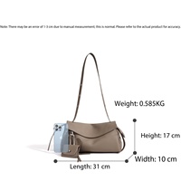 Sac à bandoulière de haute qualité en gros, sac à la mode polyvalent en cuir pour femmes, sacs de luxe en cuir de vachette grande capacité, fabricant