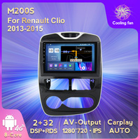 MEKEDE 4G LTE Android DSP IPS 2.5D écran lecteur dvd de voiture pour Renault Clio 2012-2016 4 + 64GB Car-play RDS stéréo WIFI GPS AM FM
