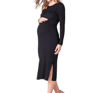 2021 vestito di maternità su misura manica lunga girocollo Slim vestito di maternità può <span class=keywords><strong>allattamento</strong></span> al seno vestito di maternità casuale - Product Image 1