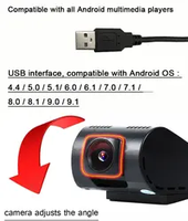 Caméra de tableau de bord vidéo 170 degrés Full HD 1080P Vision nocturne numérique USB voiture avant DVR caméra enregistreur de conduite