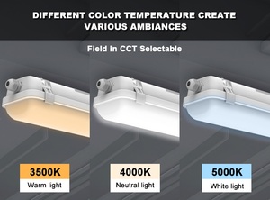 Lumière LED Tri-proof UL NSF à suspendre au plafond, 2 pieds/4 pieds/8 pieds, 40W/60W, résistante aux intempéries, étanche IP66, pour garage, atelier, entrepôts - Product Image 4