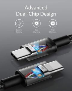 Cable Anker USB C de 100W y 3m, Cable USB C a USB C 2.0 de Carga Rápida Tipo C para iPhone 15/15 Pro/15 Plus/15 Pro Max - Product Image 3