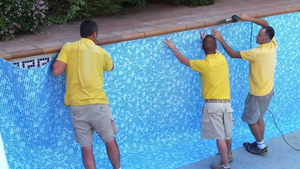 Jackbo 1.5mm dày PVC Hồ Bơi Lót không thấm nước Vinyl inground hồ bơi lót với chất kết dính cho hồ bơi Thùng - Product Image 5