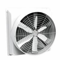 Ventilateur d'extraction pour serre à haut débit d'air, ventilateur de ventilation pour serre avec 6 pales en alliage et moteur BLDC pour le refroidissement des plantes