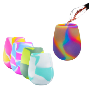 Verre à vin pliable en silicone de qualité alimentaire 400 ml, gobelet à vin - Product Image 6