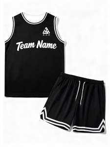 工場卸売 高校カスタムバスケットボールユニフォーム 学校色合わせ、バーシティレタリング、大量注文割引 - Product Image 1