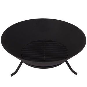 Brasero d'extérieur/intérieur en acier, motif grain de bois, résistant à la chaleur, pour patio, jardin, cour arrière - Product Image 6