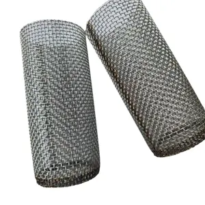 100 150 300 500 micron stainless steel wire mesh screen cylinder filter mesh tube