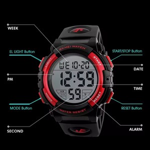 <span class=keywords><strong>Orologio</strong></span> Digitale LED Skmei 1258 per Uomo, <span class=keywords><strong>Orologio</strong></span> Sportivo Elettronico alla Moda con Luce EL, Cinturino in PU, Impermeabile 50M, Cronografo <span class=keywords><strong>da</strong></span> <span class=keywords><strong>Polso</strong></span> Maschile - Product Image 6