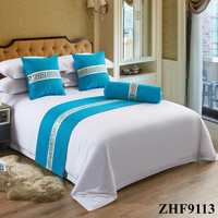 Ensemble de housse de couette de drap de lit d'hôtel en coton égyptien de luxe cinq étoiles 100%