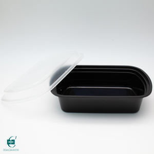 Conteneur alimentaire rectangulaire jetable en plastique PP avec couvercle sécurisé, anti-fuite, sans BPA, pour la préparation des repas et les plats à emporter - Product Image 3