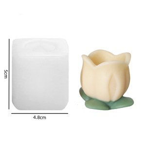Tulip Silicone <b>Candle</b> <b>Mold</b> 3D Floral Soap <b>Mold</b> For DIY <b>Candle</b> Making Wedding Decor - Product Image 5
