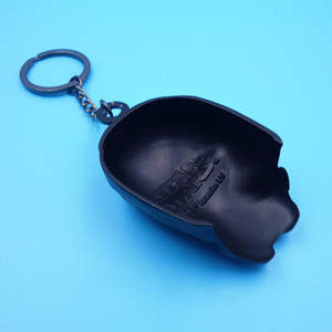 <b>Star</b> Wars Mask Keychain 60mm Zinc Alloy 3D Shape Black Nickel Color Metal <b>Key</b> Chain - Product Image 2